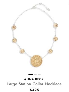 Anna Beck NEW Large Station Collar Necklace